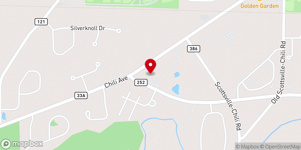 Map showing location of Calvary Assembly