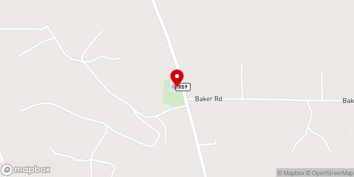 Map showing location of Old Shongaloo Church