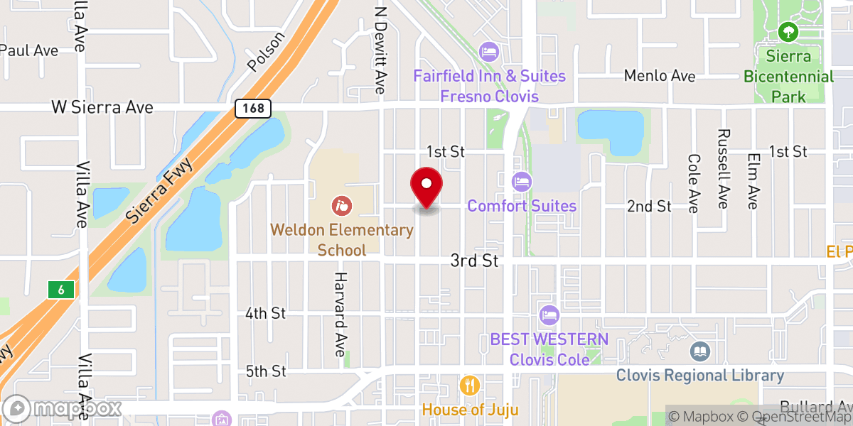 Map showing location of Gateway Church of God