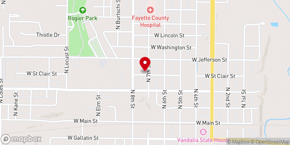Map showing location of Mother of Dolors Catholic Parish Center