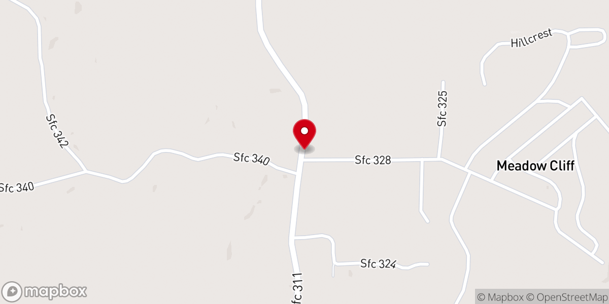 Map showing location of Good Hope Baptist Church