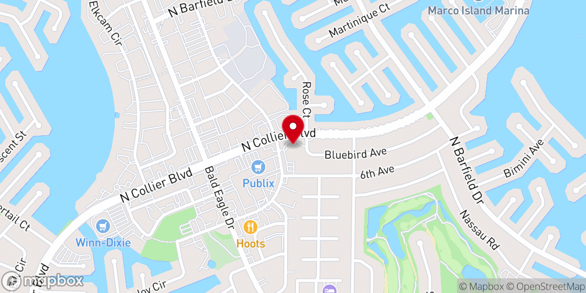 Map showing location of St Mark's Episcopal Church