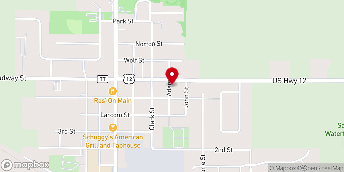 Map showing location of Covenant Presbyterian Church