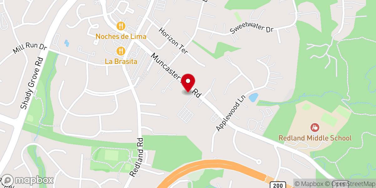 Map showing location of Redland Baptist Church Youth House