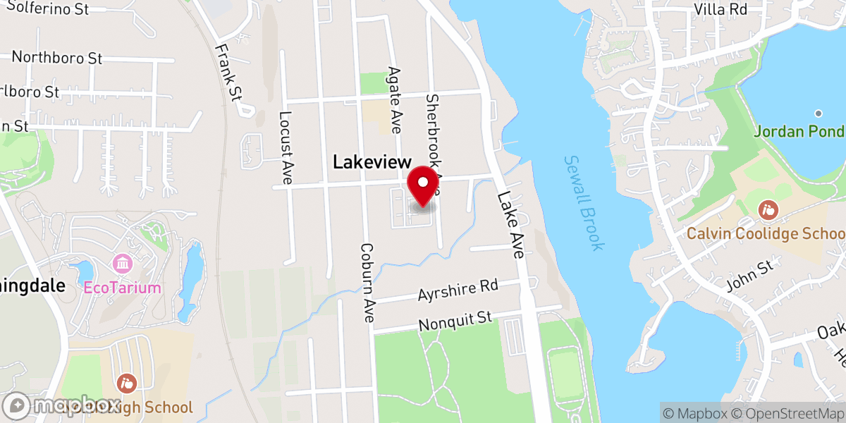 Map showing location of St. George Antiochian Orthodox Cathedral