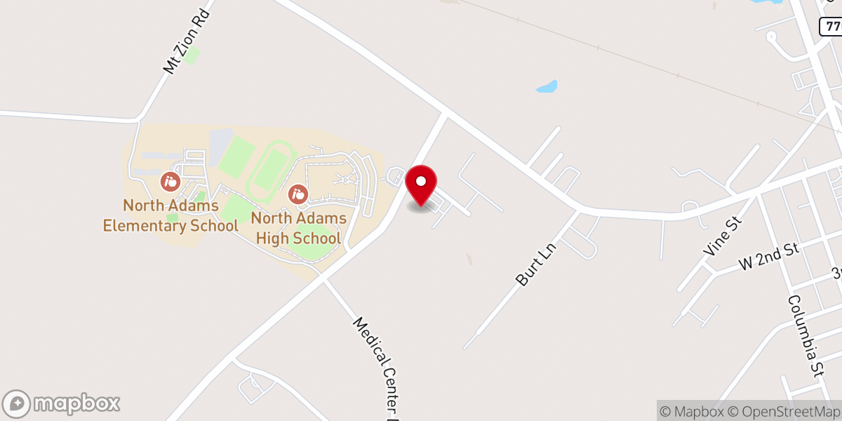 Map showing location of Church 180