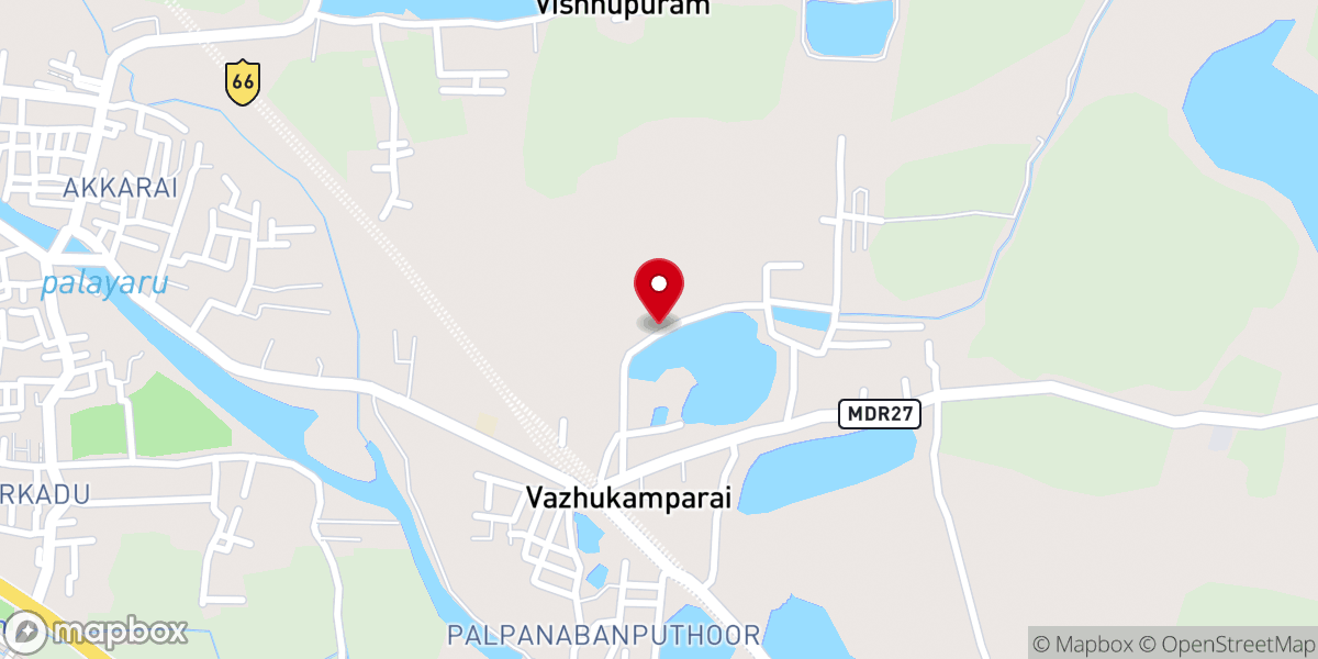 Map showing location of Full Gospel Pentecostal Church Chithamparapuram