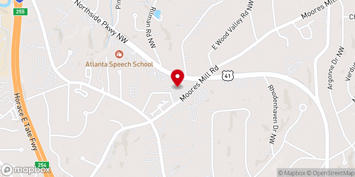 Map showing location of St. Anne's Episcopal Church