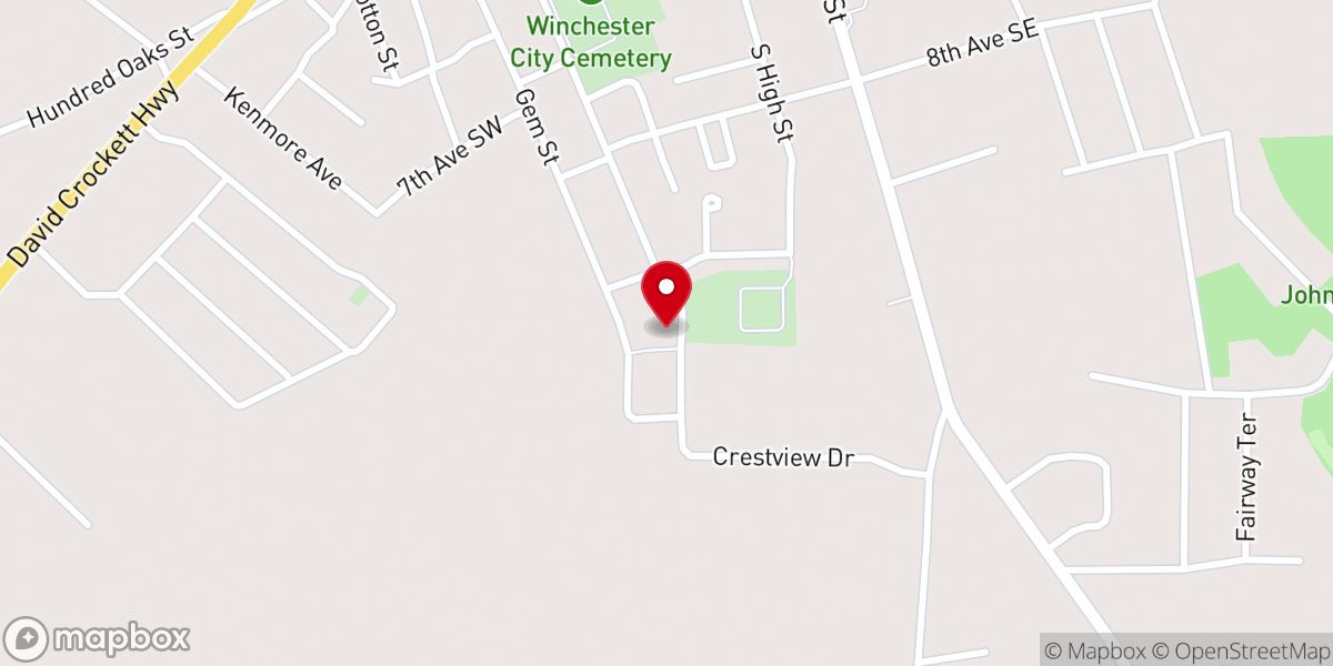 Map showing location of Campora Family Resource Center