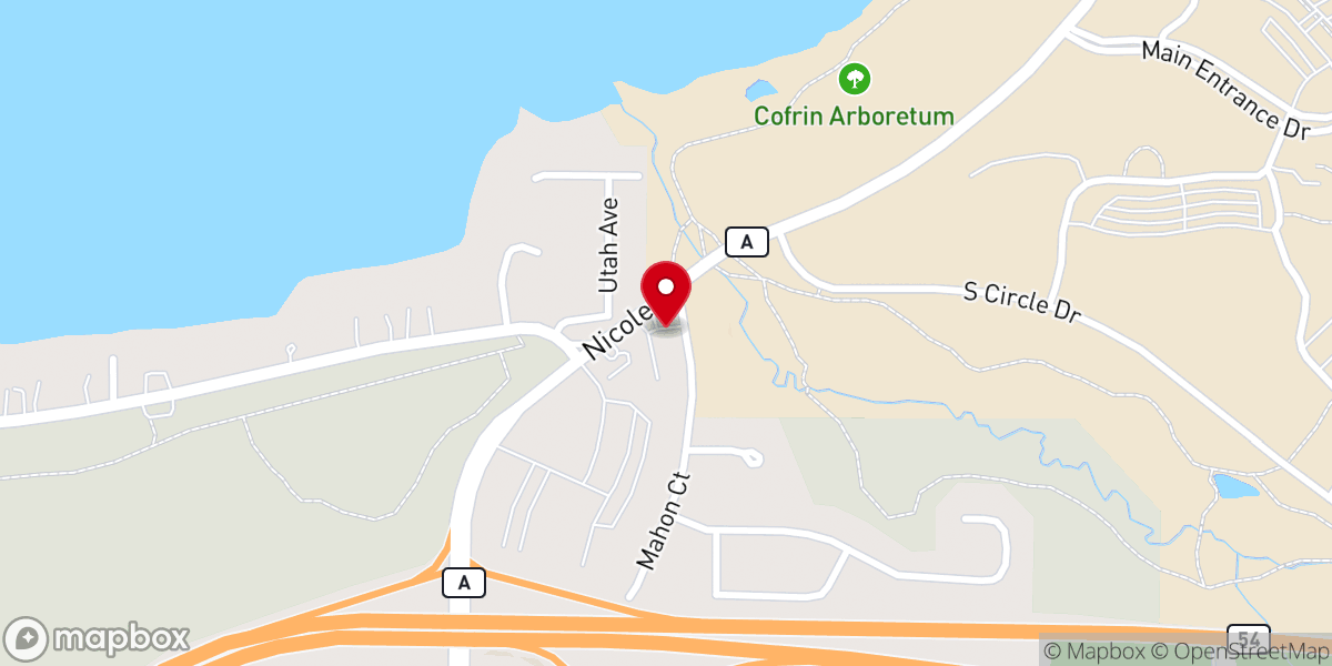 Map showing location of Bay Evangelical Covenant Church