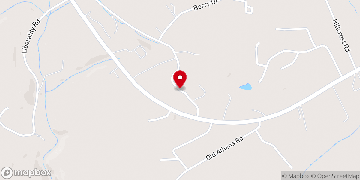 Map showing location of Watson Chapel Baptist Church