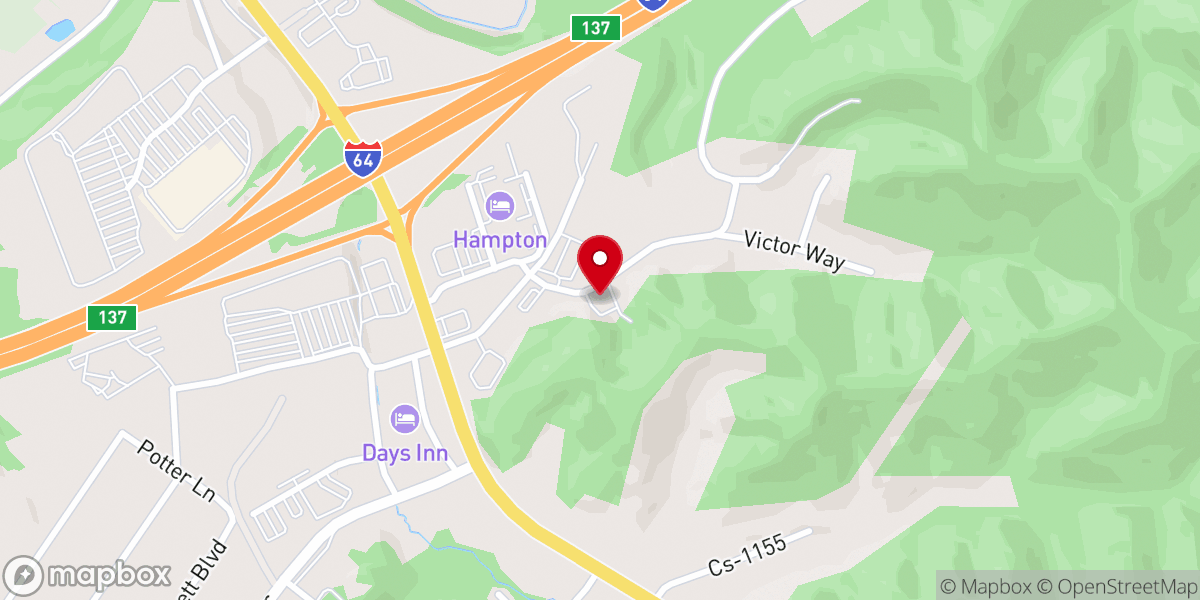 Map showing location of Morehead First Church of the Nazarene