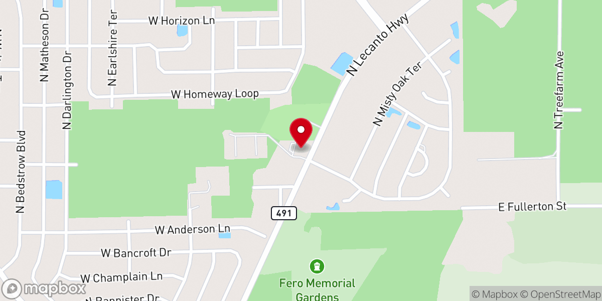 Map showing location of Saint Paul's Evangelical Lutheran Church