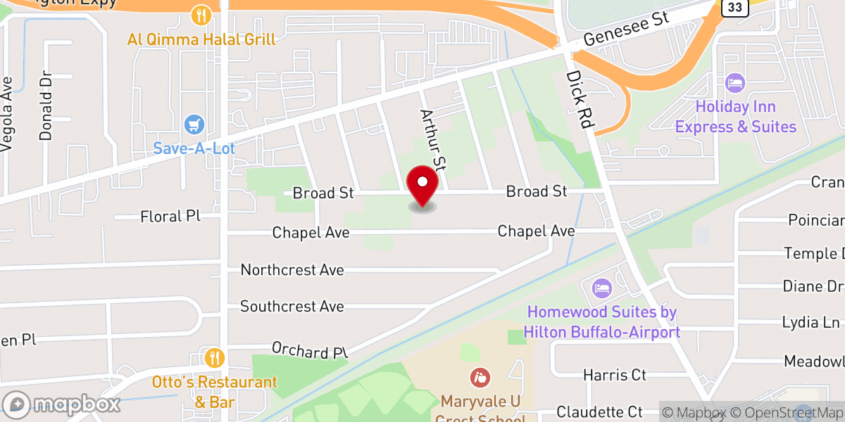 Map showing location of The Thankful Missionary Baptist