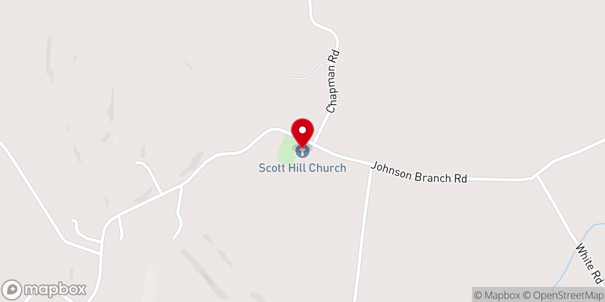 Map showing location of Scott Hill Church