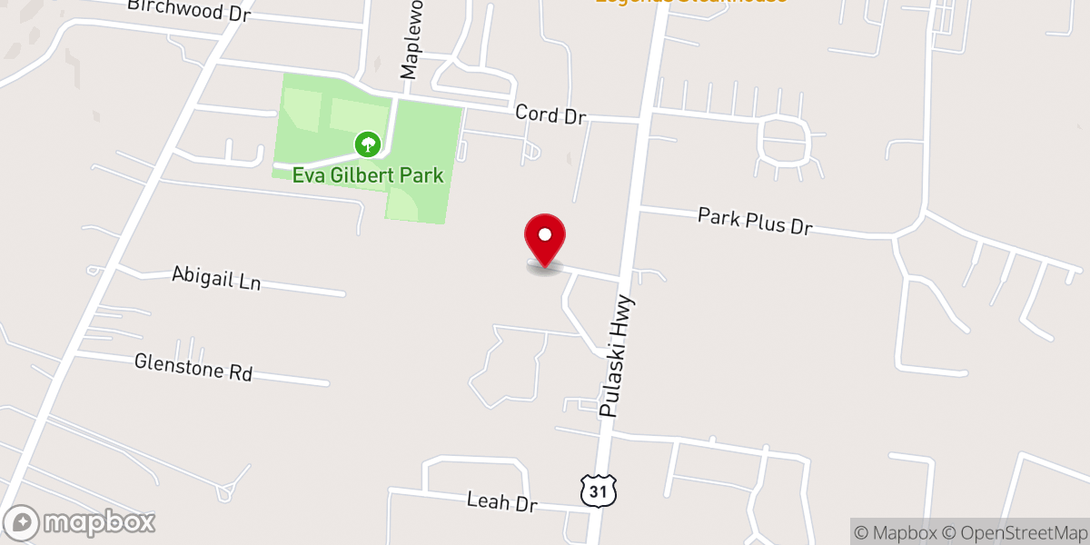 Map showing location of Straightway Christian Center