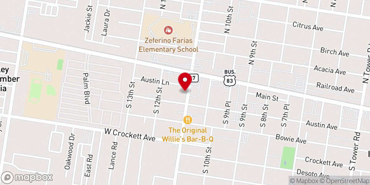 Map showing location of Zion Lutheran Church (LCMS)