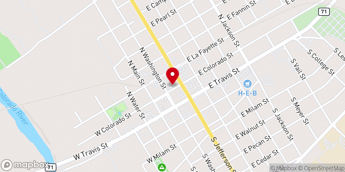 Map showing location of The Texas Quilt Museum