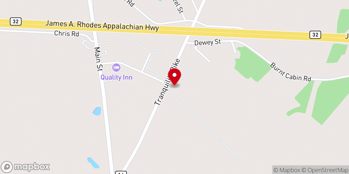 Map showing location of Countryside Church of Christ