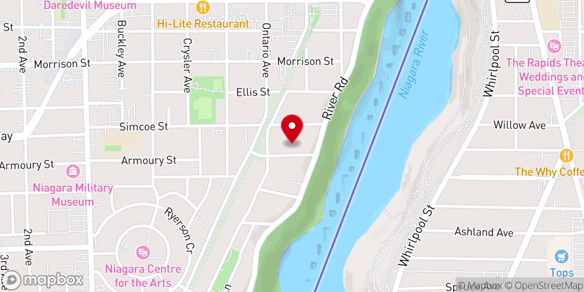 Map showing location of First Bampfield House