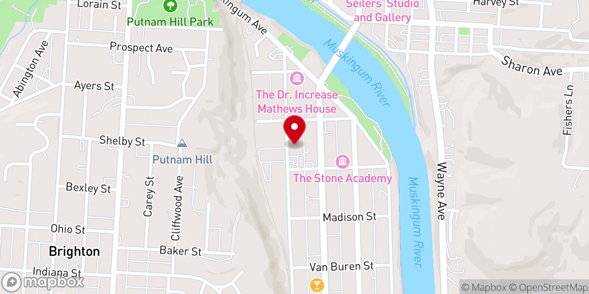 Map showing location of Church of Christ-Woodlawn