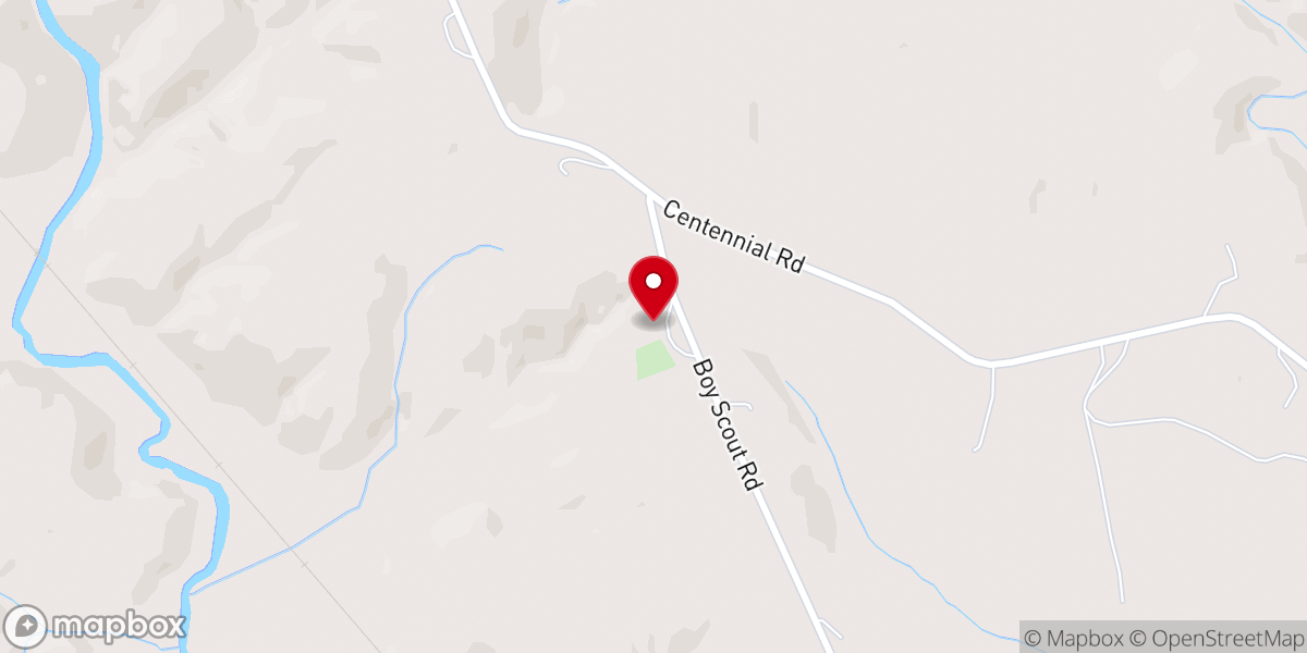 Map showing location of Centennial Church