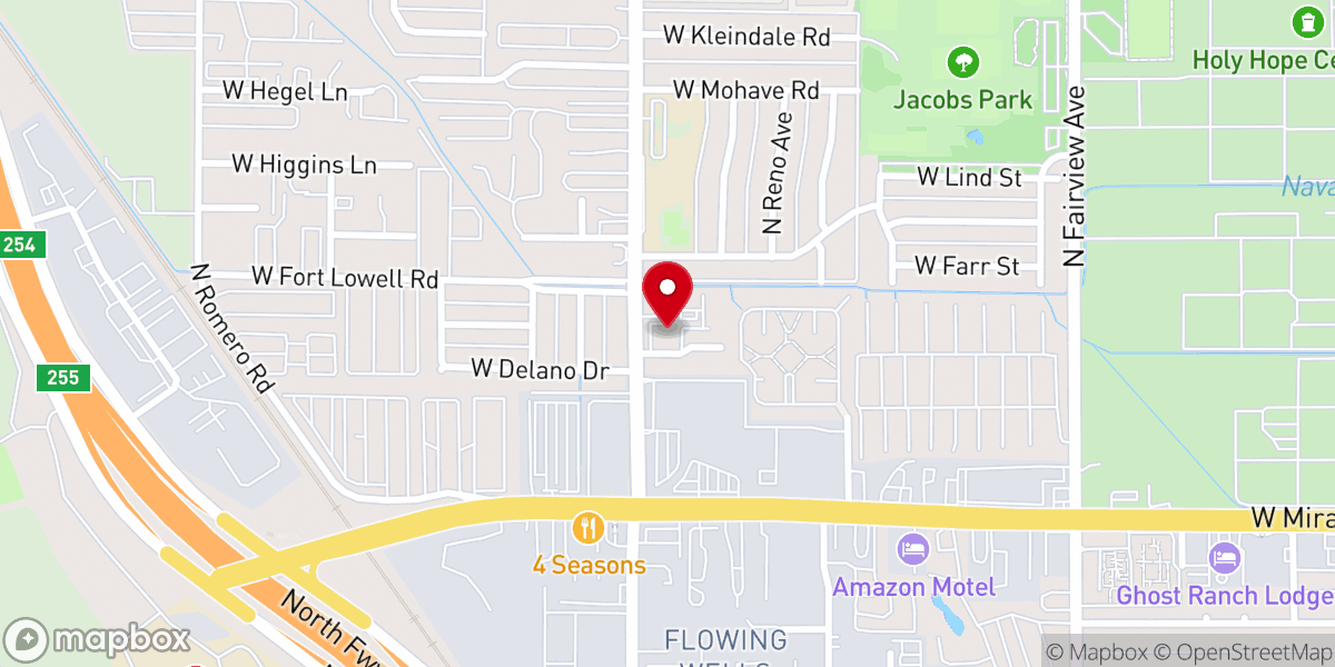Map showing location of Horeb Community Church