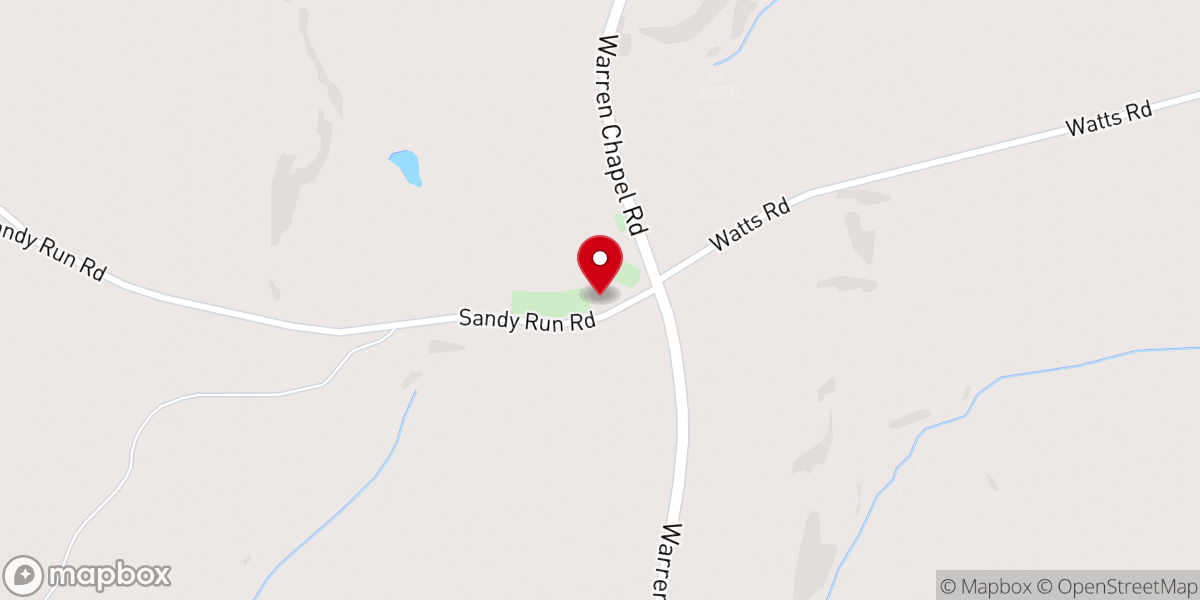 Map showing location of Warren Chapel