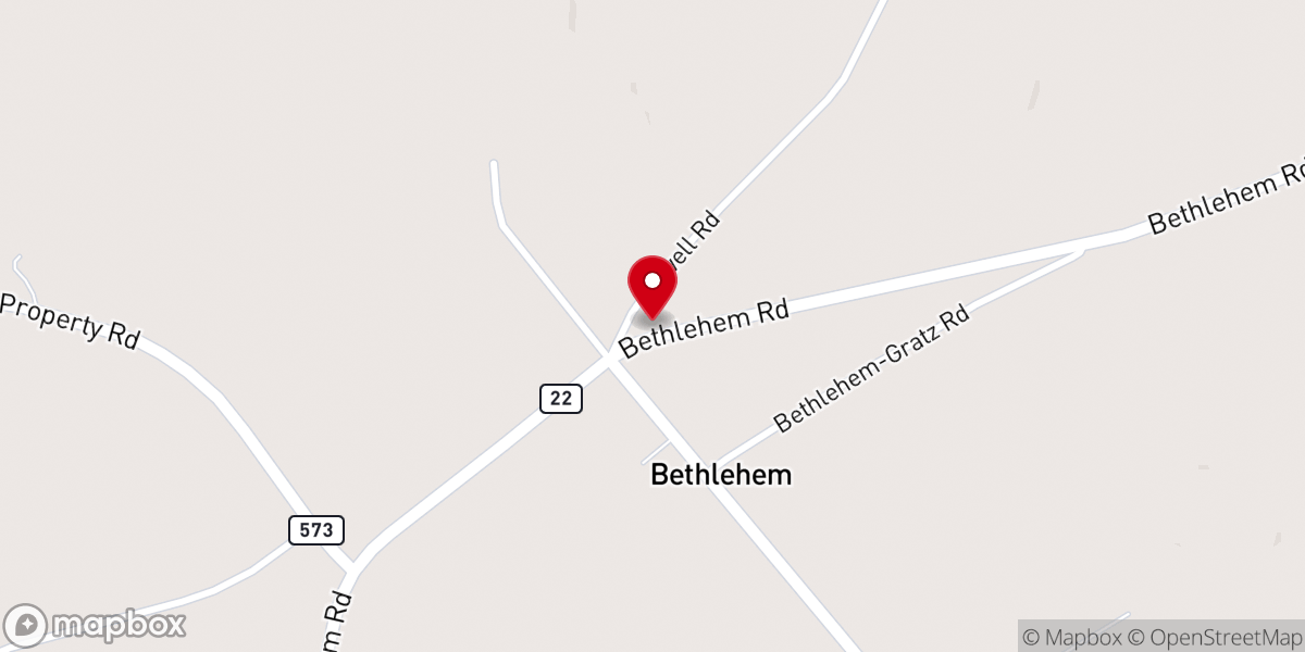 Map showing location of United States Postal Service