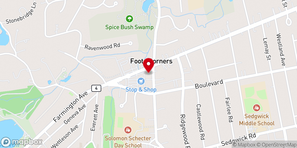 Map showing location of Christ Community Presbyterian