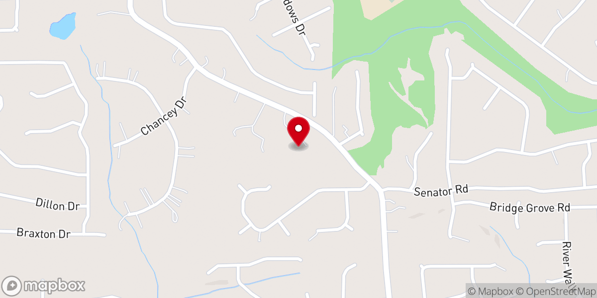 Map showing location of Community Church South Paulding