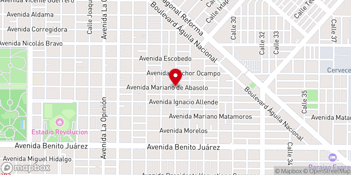 Map showing location of Parroquia de Ntra. Sra. de San Juan de los Lagos