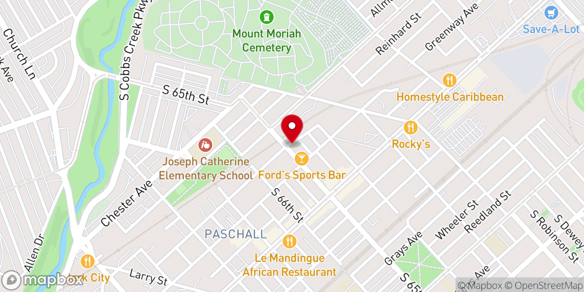Map showing location of Eternal Life Missionary Baptist Church