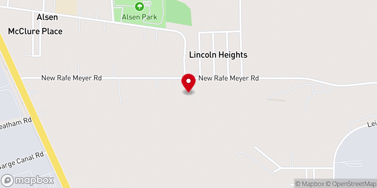 Map showing location of Saint John Baptist Church