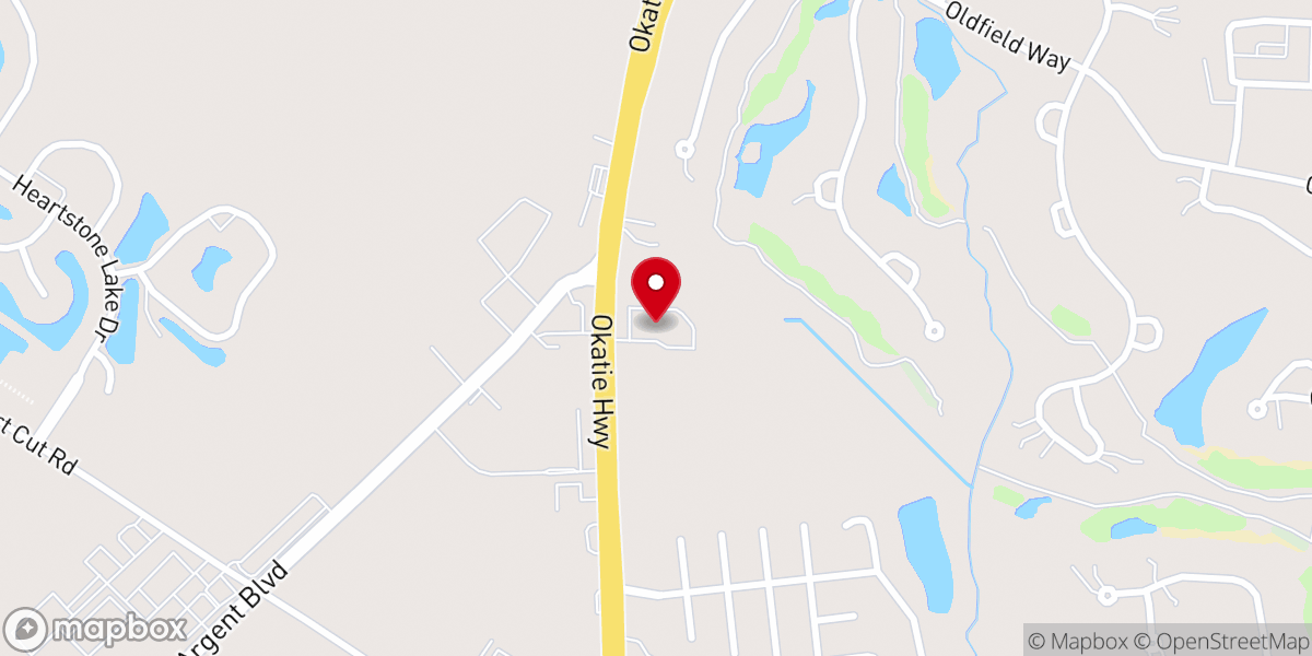 Map showing location of Church of the Palms UM
