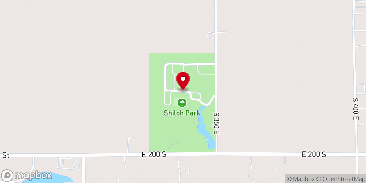 Map showing location of Shiloh Park Retreat