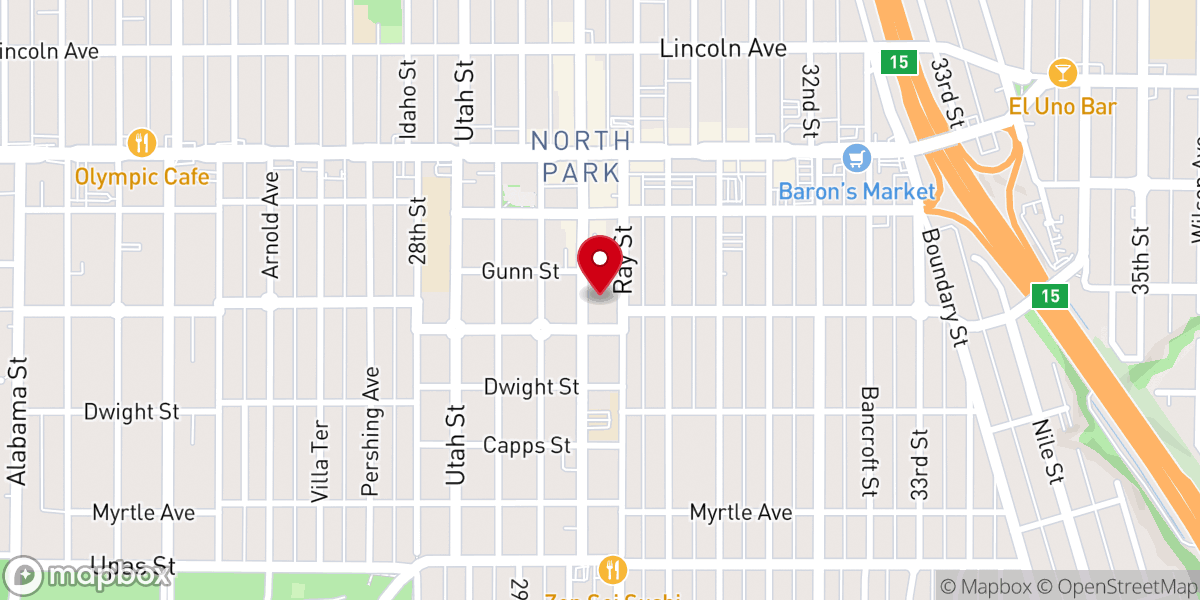 Map showing location of Renew San Diego