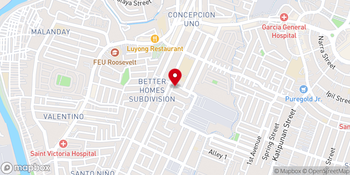 Map showing location of Word of Hope - Marikina Christian Family Church
