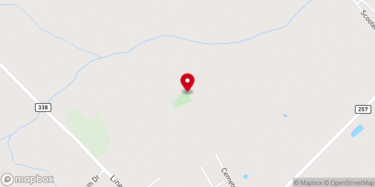 Map showing location of St Luke Baptist Church