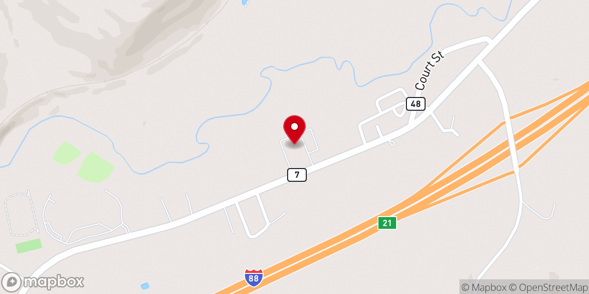 Map showing location of Catholic Charities Thrift Shop