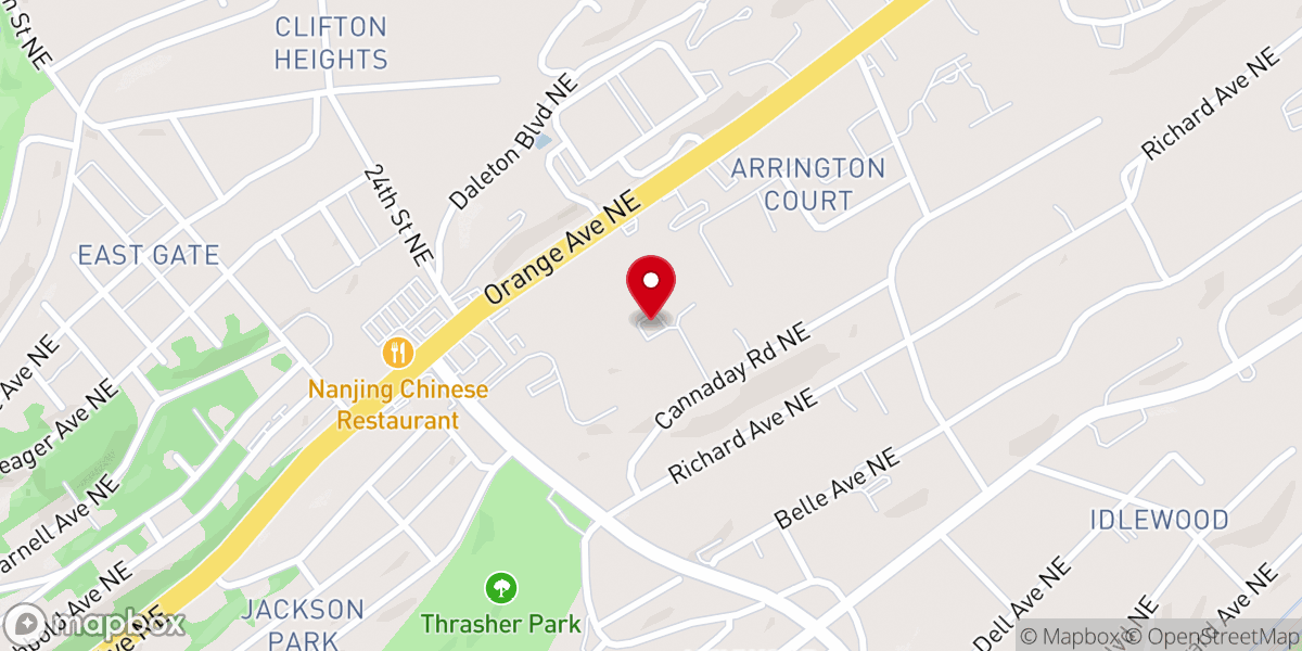 Map showing location of Lighthouse Full Gospel Church