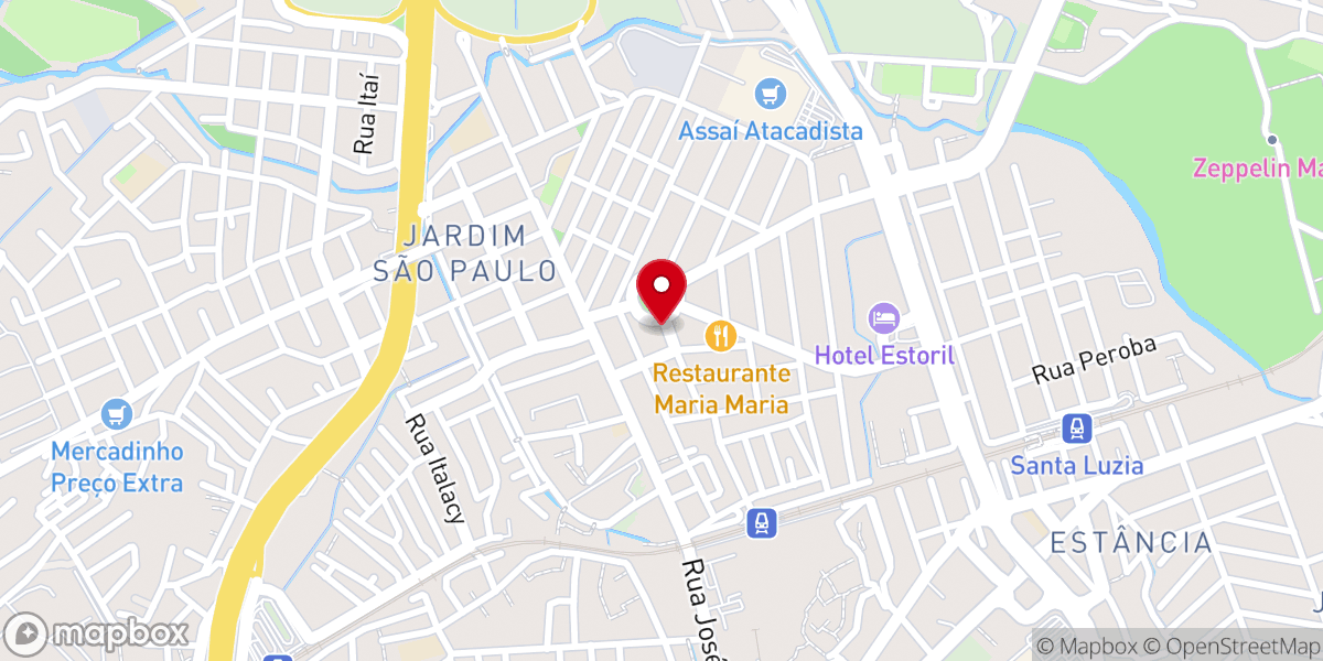 Map showing location of Paróquia de São Paulo Apóstolo