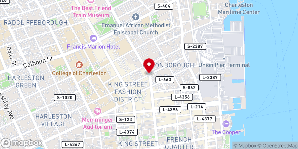 Map showing location of Intercessary Prayer Ministries