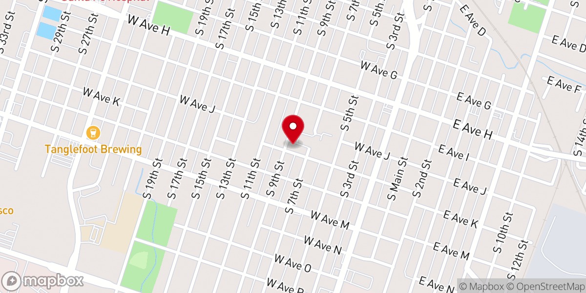 Map showing location of Saint Mary Catholic Church