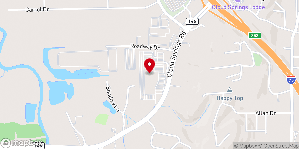 Map showing location of Hope House