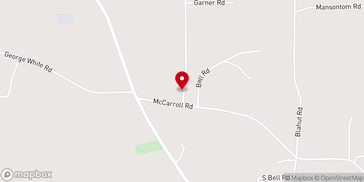 Map showing location of Galilee Missionary Baptist Church