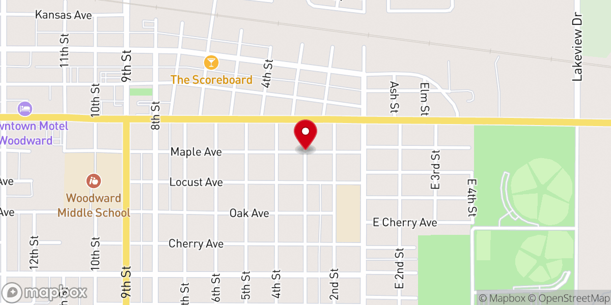 Map showing location of United Pentecostal Church