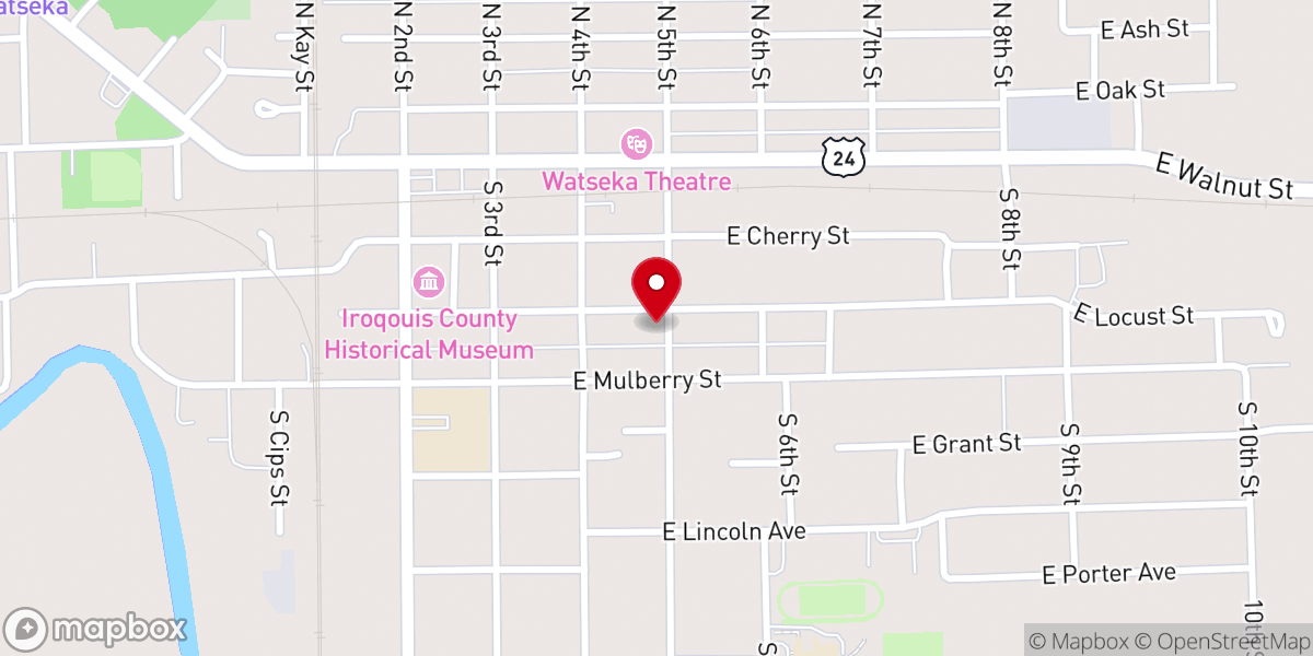 Map showing location of St. Edmund Catholic Church