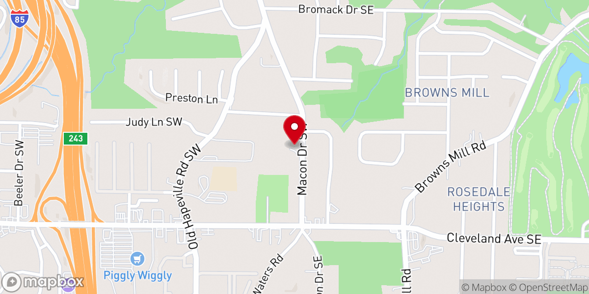 Map showing location of Christ Centered Church Incorporated