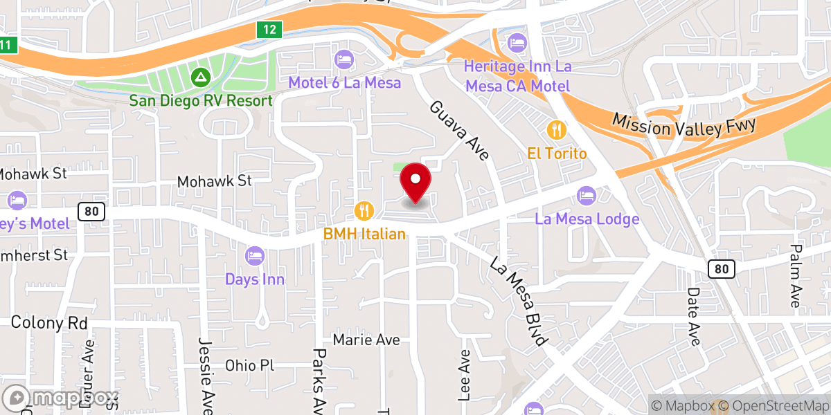 Map showing location of St Martin of Tours Catholic Church